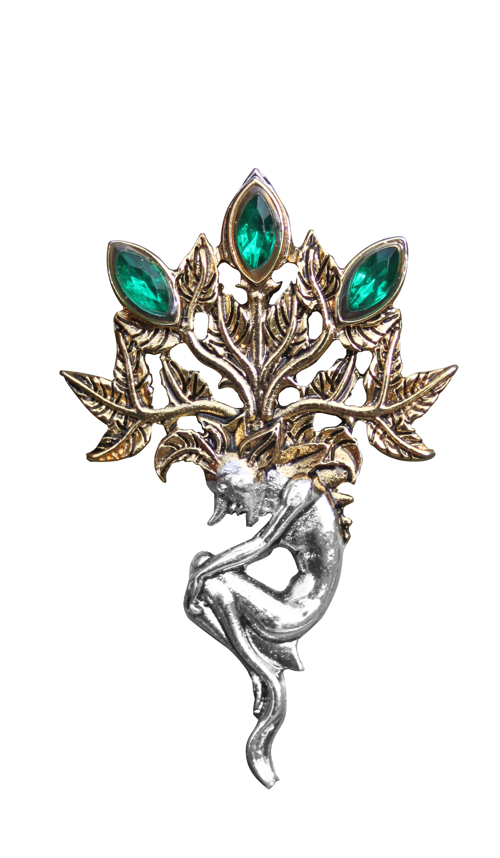 Mandrake for Luck and Wealth Brooch by Briar | Briar Bestiary | Wiccan Center