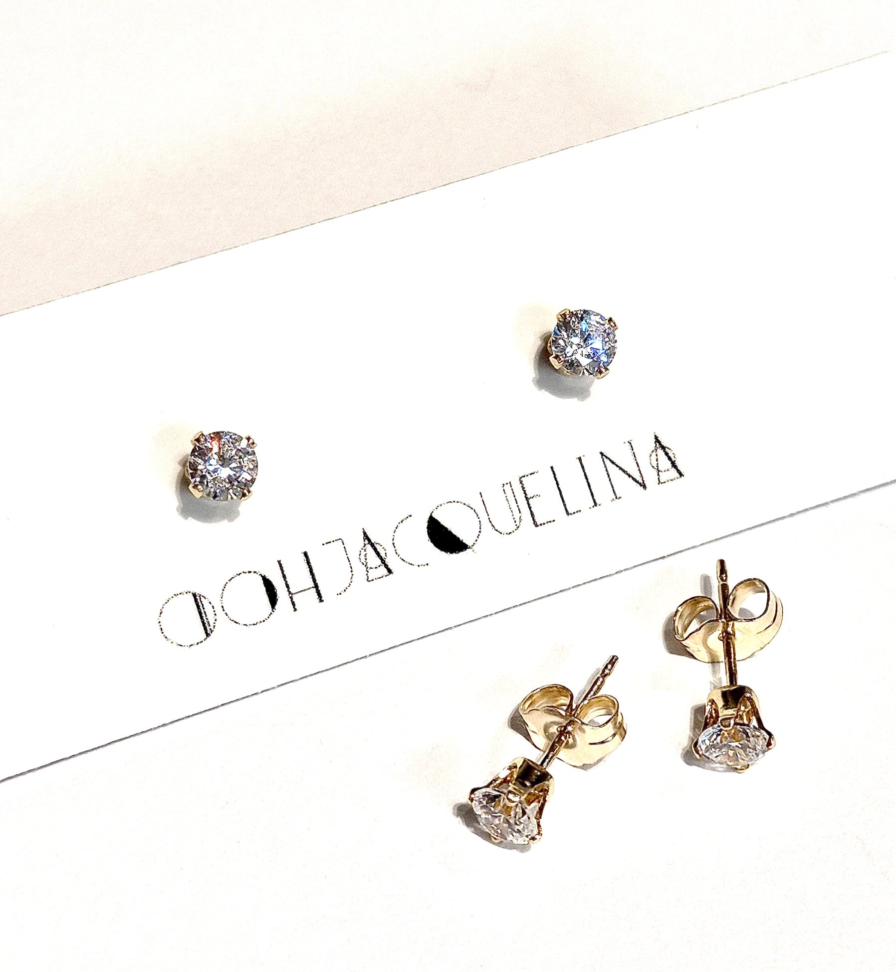Swarovski Rhinestone "Diamond" Stud Earrings