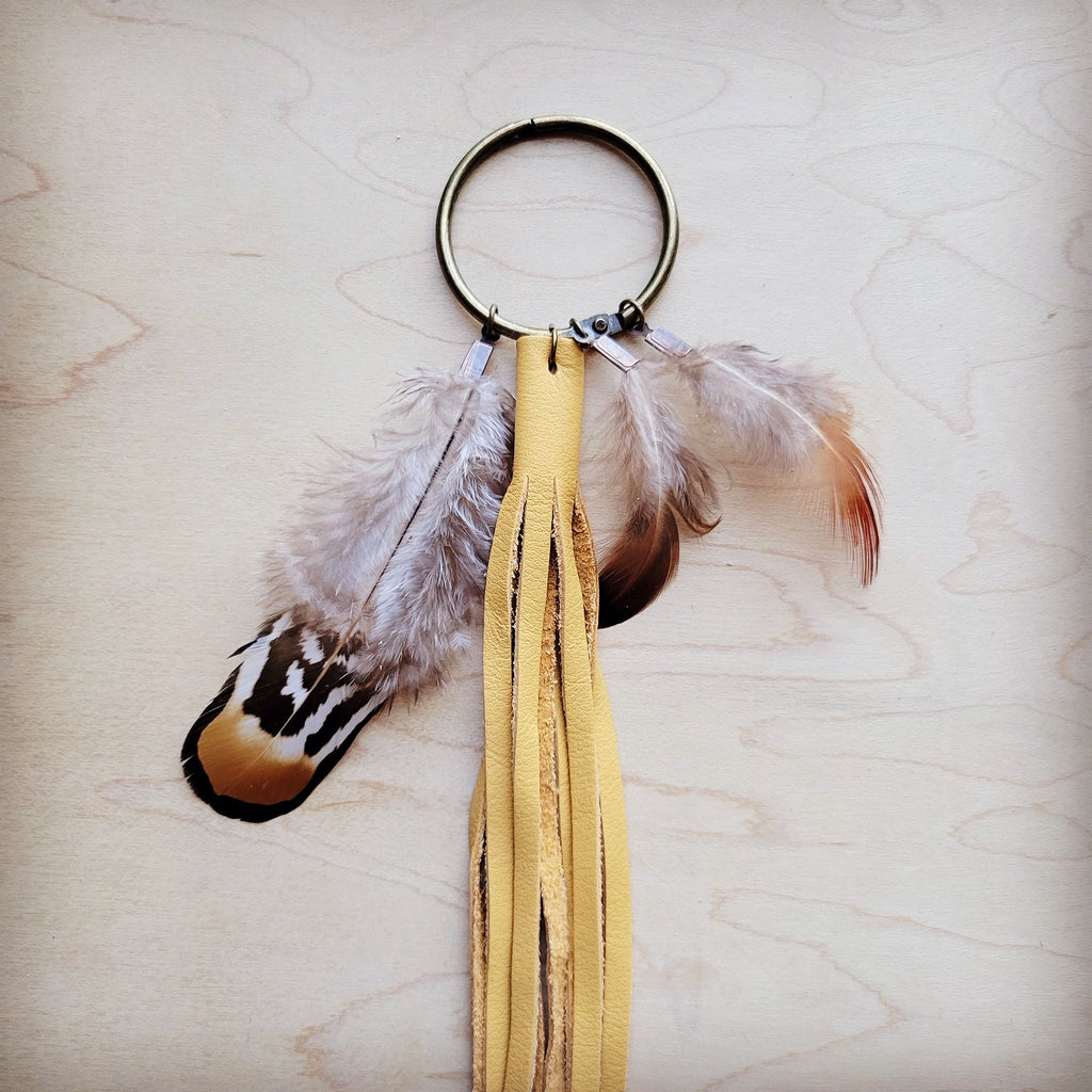 Boho Western Boot Bling Charm with Leather Fringe 500d | Boot Charm | Wiccan Center