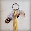 Boho Western Boot Bling Charm with Leather Fringe 500d | Boot Charm | Wiccan Center