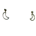 Crescent Moon Dangle Bertoni Earrings - Gold Filled Sterling Silver | Jewelry | Wiccan Center