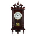 Bedford Clock Collection Classic 31 Inch Chiming Pendulum Wall Clock in Cherry Oak Finish | Clocks | Wiccan Center