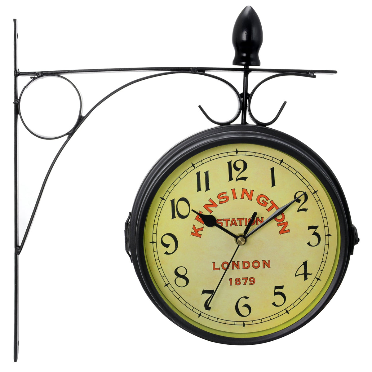 Bedford Clock Collection Double Sided Wall Clock Vintage Antique-Look Mount Station Clock | Clocks | Wiccan Center
