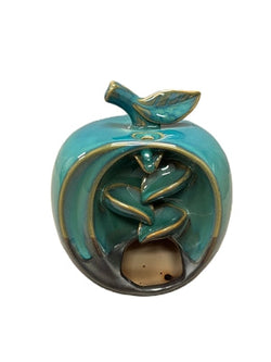 Backflow Cones Ceramic Burner 4.5" Apple Fruit Shape - Model 767717 | INCENSES BURNERS | Wiccan Center