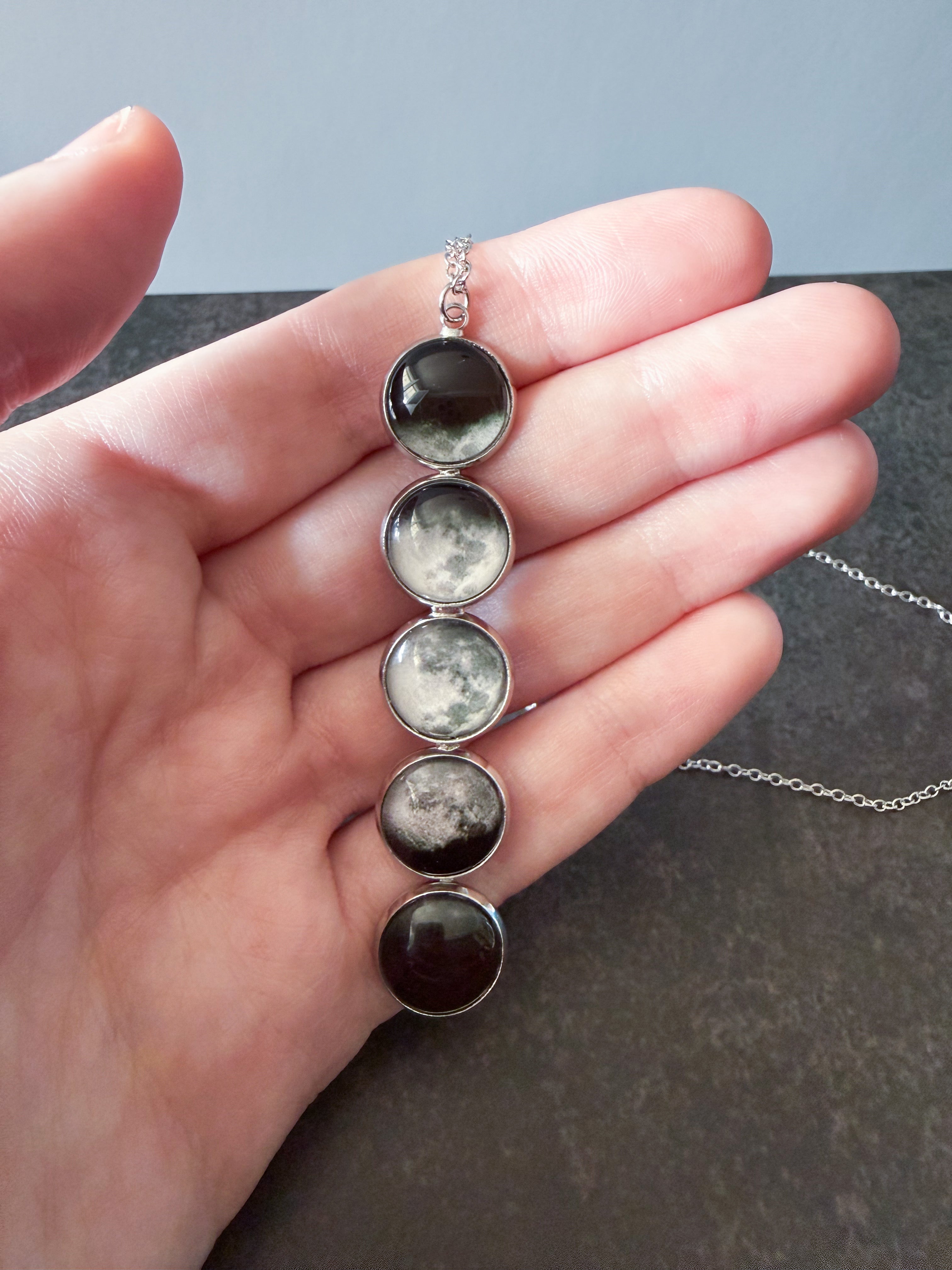 Moon Phase Pendant Necklace | Necklace | Wiccan Center