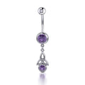 Celtic Trinity Knot Body Jewelry with Gem BJ077