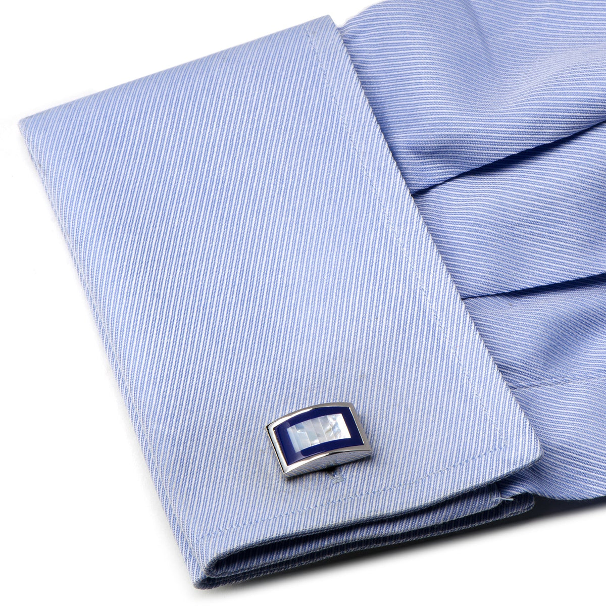 Mother of Pearl and Lapis Blue Key Cufflinks | Cufflinks | Wiccan Center