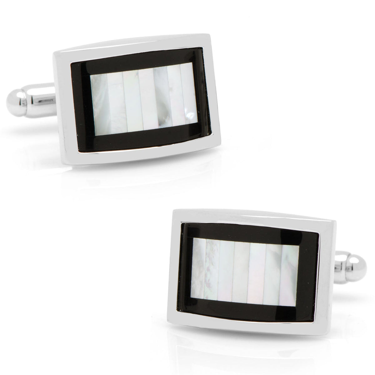 Onyx and Mother of Pearl Key Cufflinks | Cufflinks | Wiccan Center