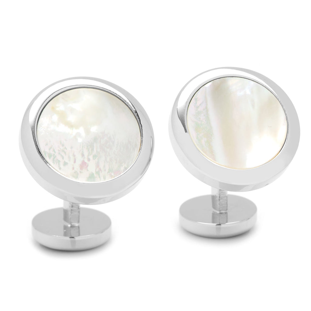Double Sided Mother of Pearl Round Beveled 5-Stud Set | Stud Set | Wiccan Center