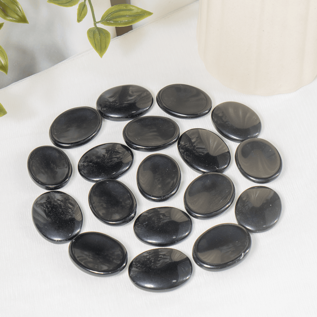 Black Obsidian Pocket Stones. | Worry & Palm Stones | Wiccan Center