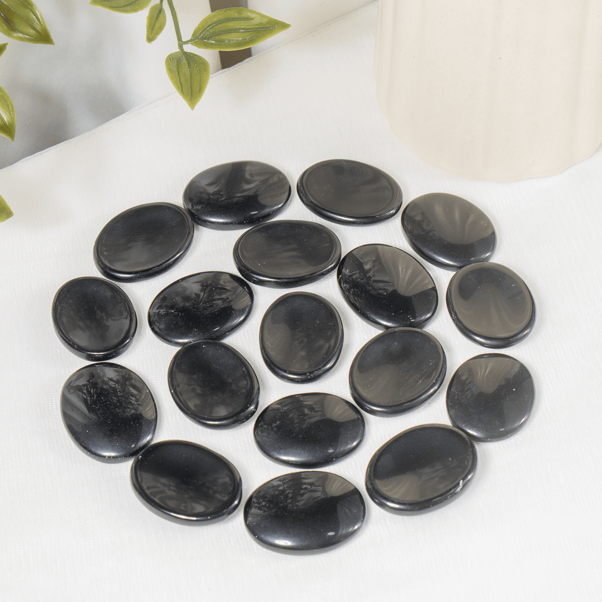 Black Obsidian Pocket Stones. | Worry & Palm Stones | Wiccan Center