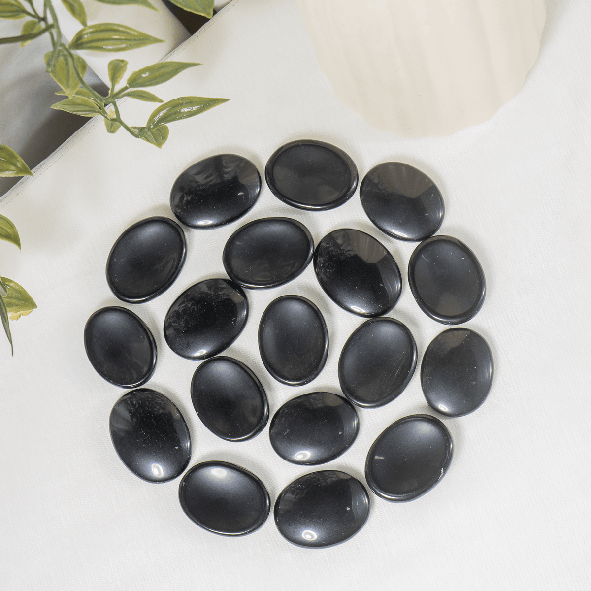 Black Obsidian Pocket Stones. | Worry & Palm Stones | Wiccan Center