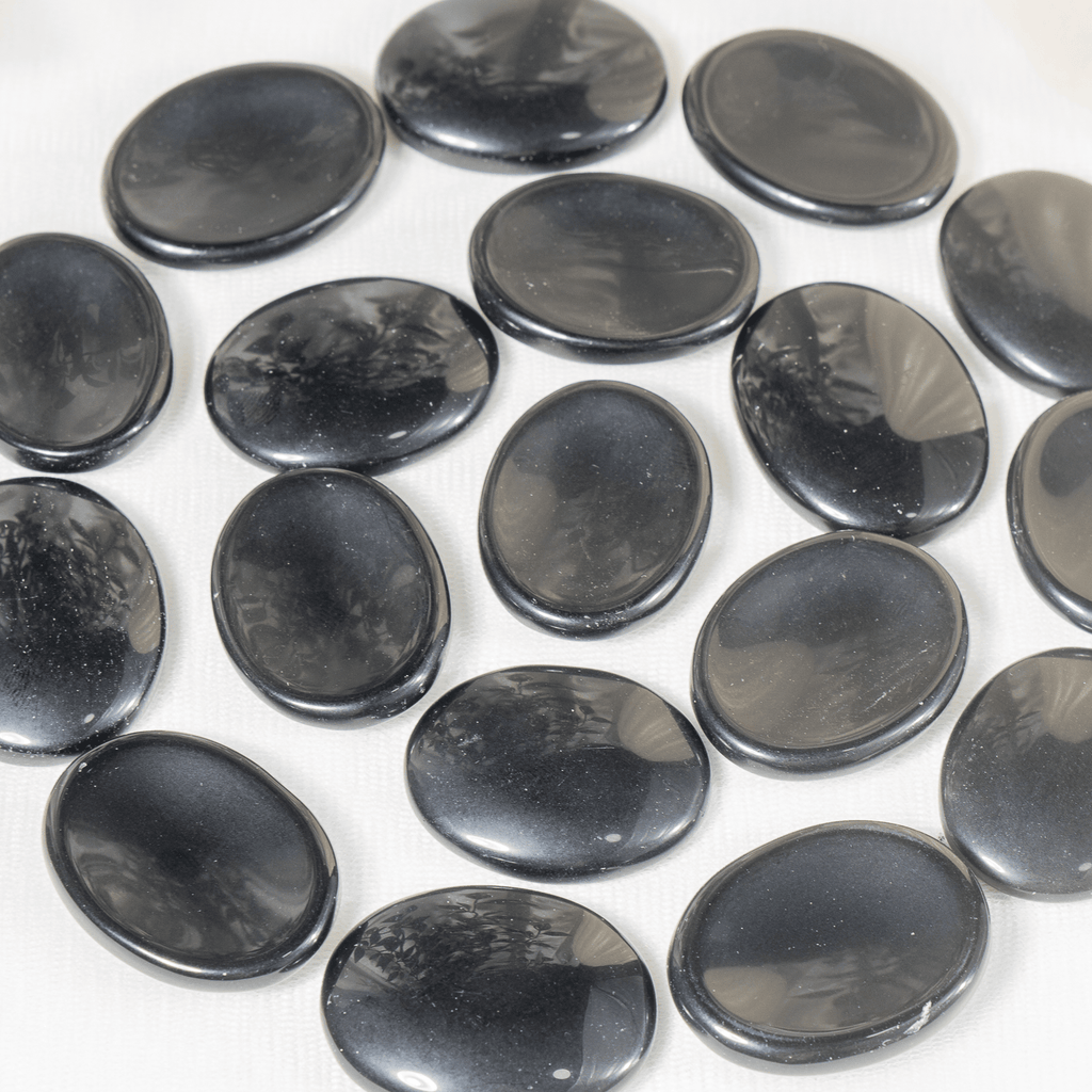 Black Obsidian Pocket Stones. | Worry & Palm Stones | Wiccan Center