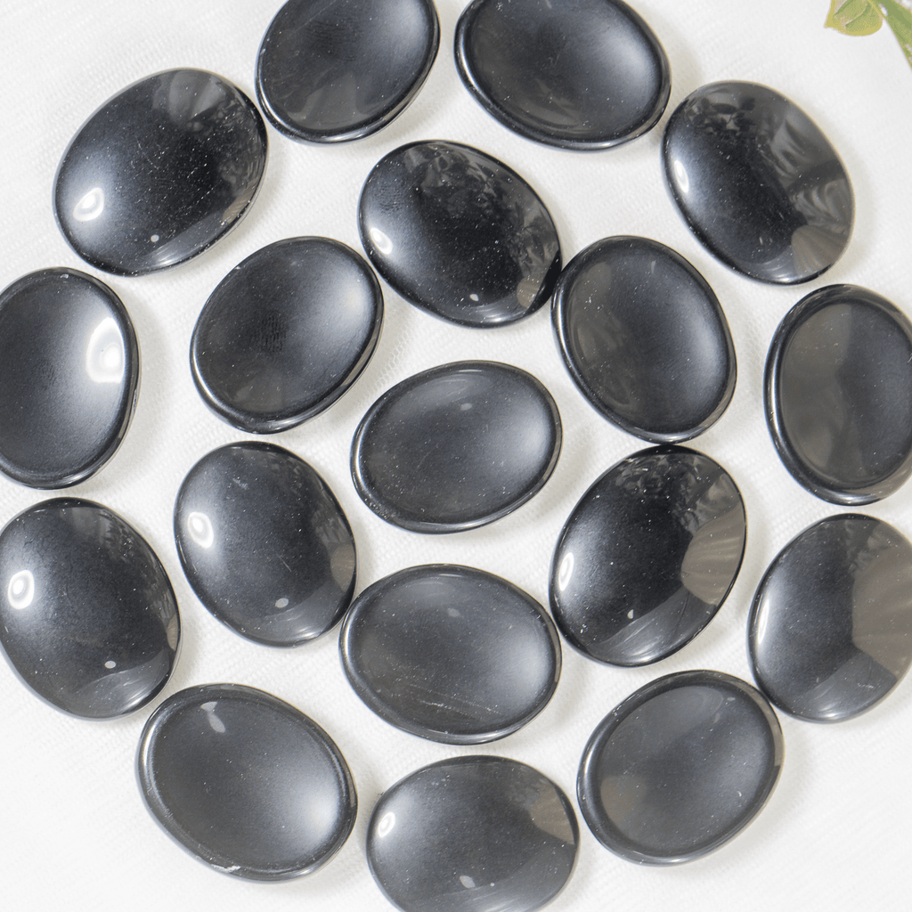 Black Obsidian Pocket Stones. | Worry & Palm Stones | Wiccan Center