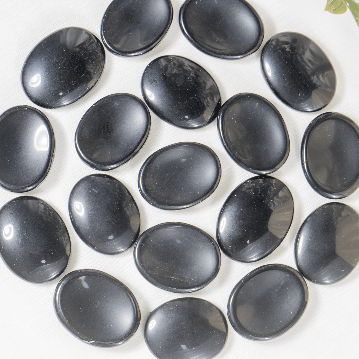 Black Obsidian Pocket Stones. | Worry & Palm Stones | Wiccan Center