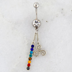 14G Air Sign Chakra Navel Ring | | Wiccan Center