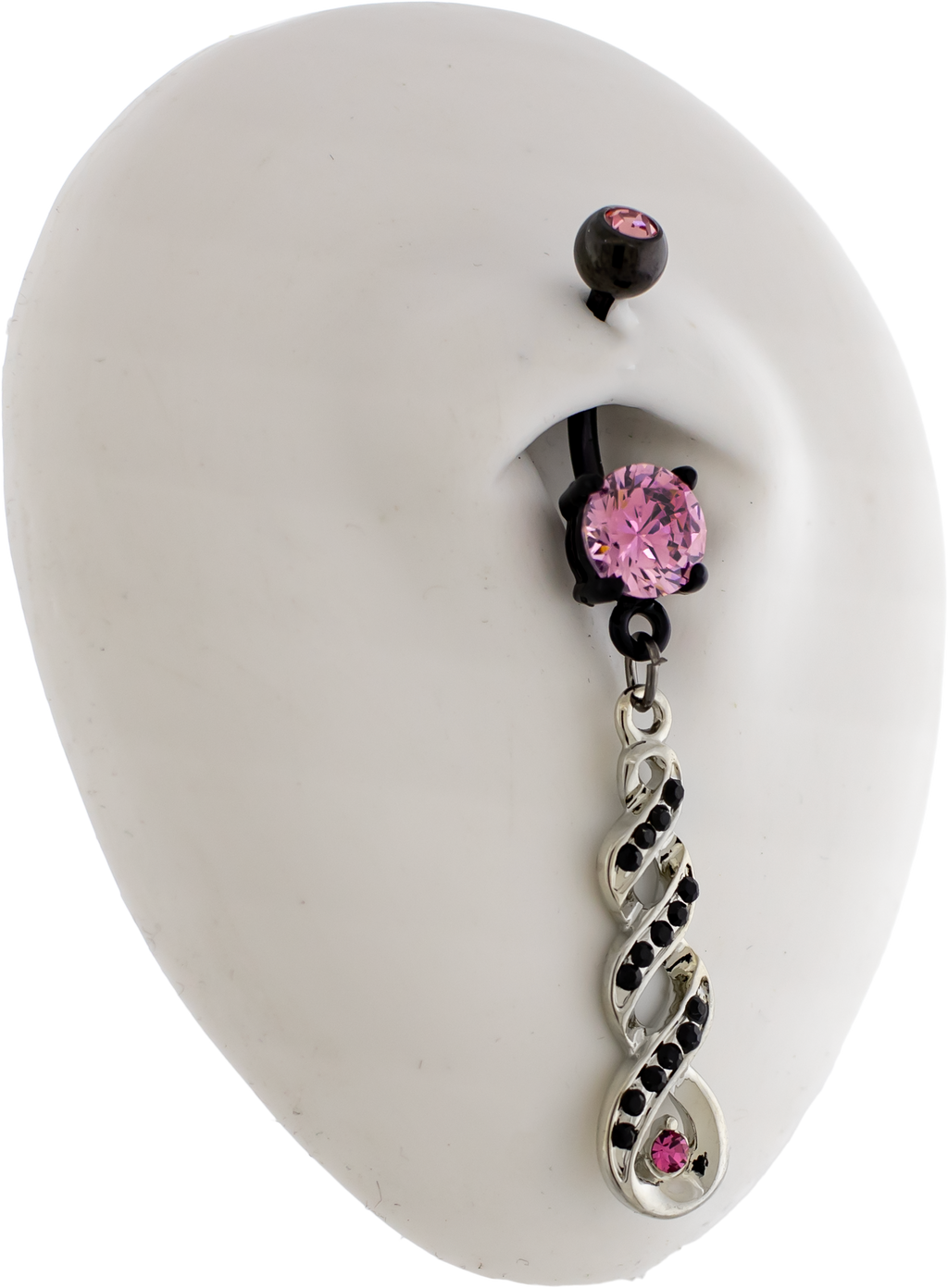 14G Fancy CZ Navel Ring | Body Jewelry | Wiccan Center