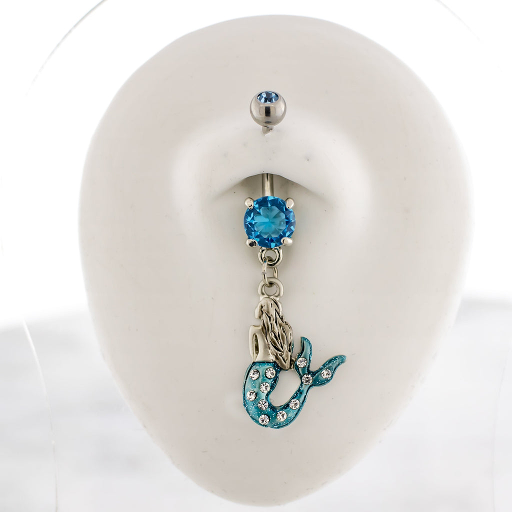 14G Glitter Mermaid Navel Ring | | Wiccan Center