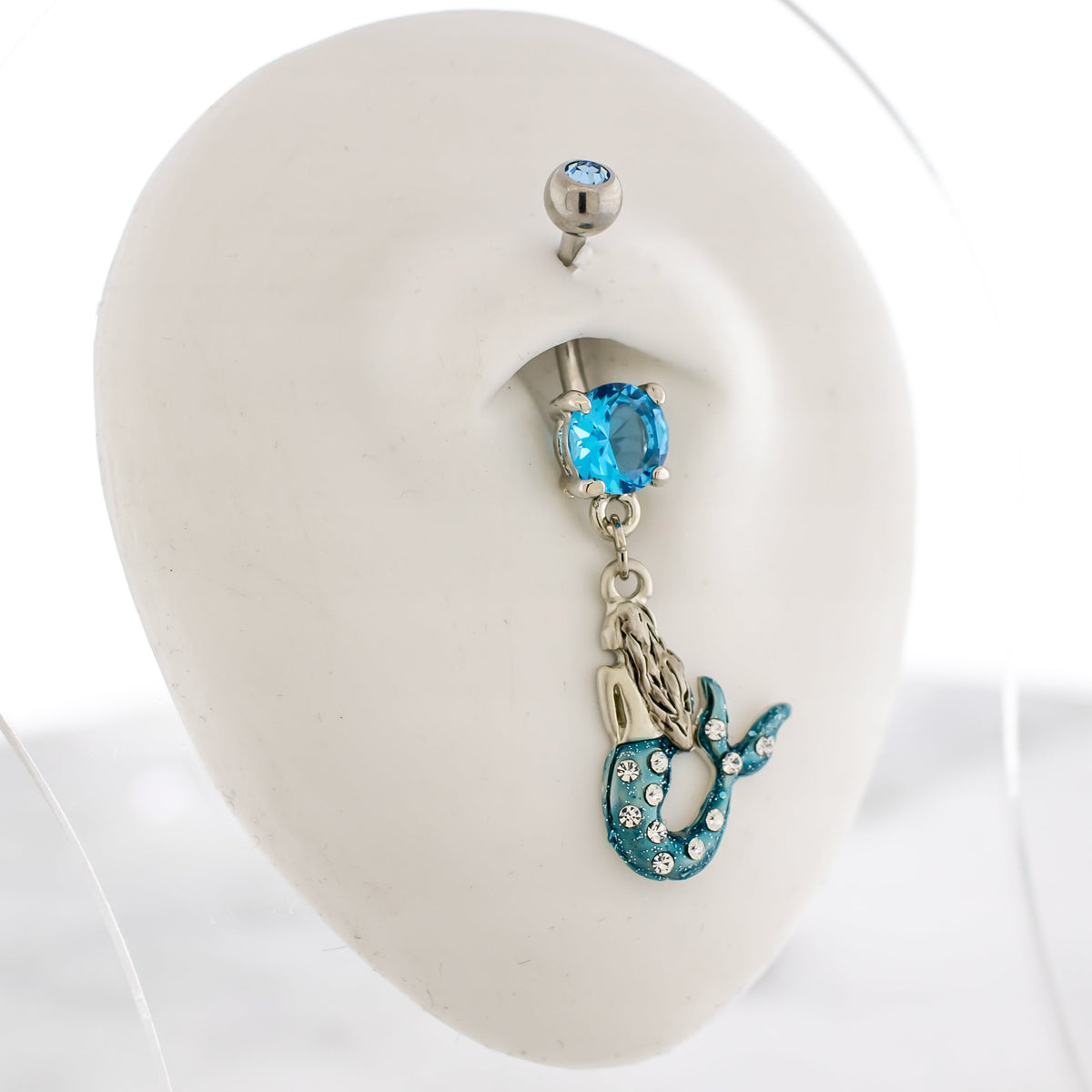 14G Glitter Mermaid Navel Ring | | Wiccan Center