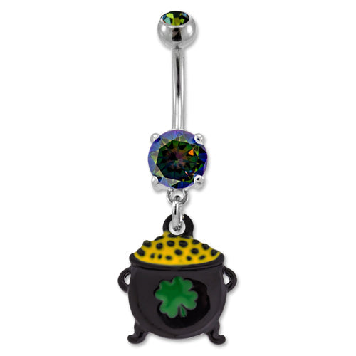 Pot of Gold Navel Ring | Body Jewelry | Wiccan Center