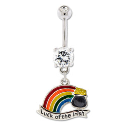 Luck of the Irish Rainbow Navel Ring | Body Jewelry | Wiccan Center