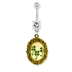 Clover Navel Ring | Body Jewelry | Wiccan Center