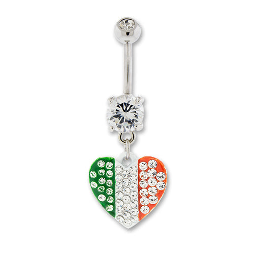 Irish Heart Navel Ring | Body Jewelry | Wiccan Center