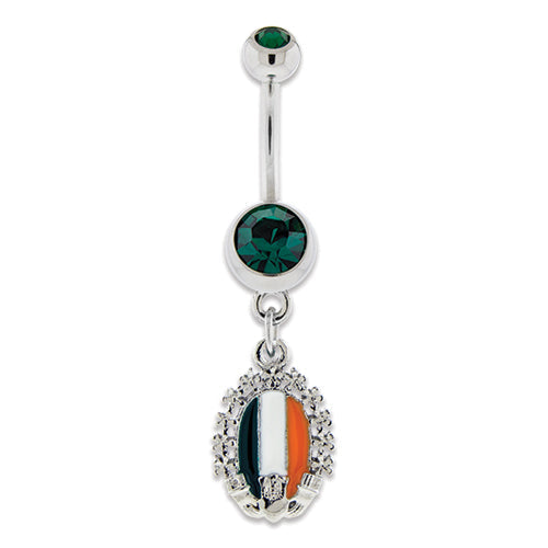 Irish Flag Navel Ring | Body Jewelry | Wiccan Center