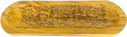 Wooden Handmade Incense Holder Boat Shape, Single - Tree | INCENSES BURNERS | Wiccan Center