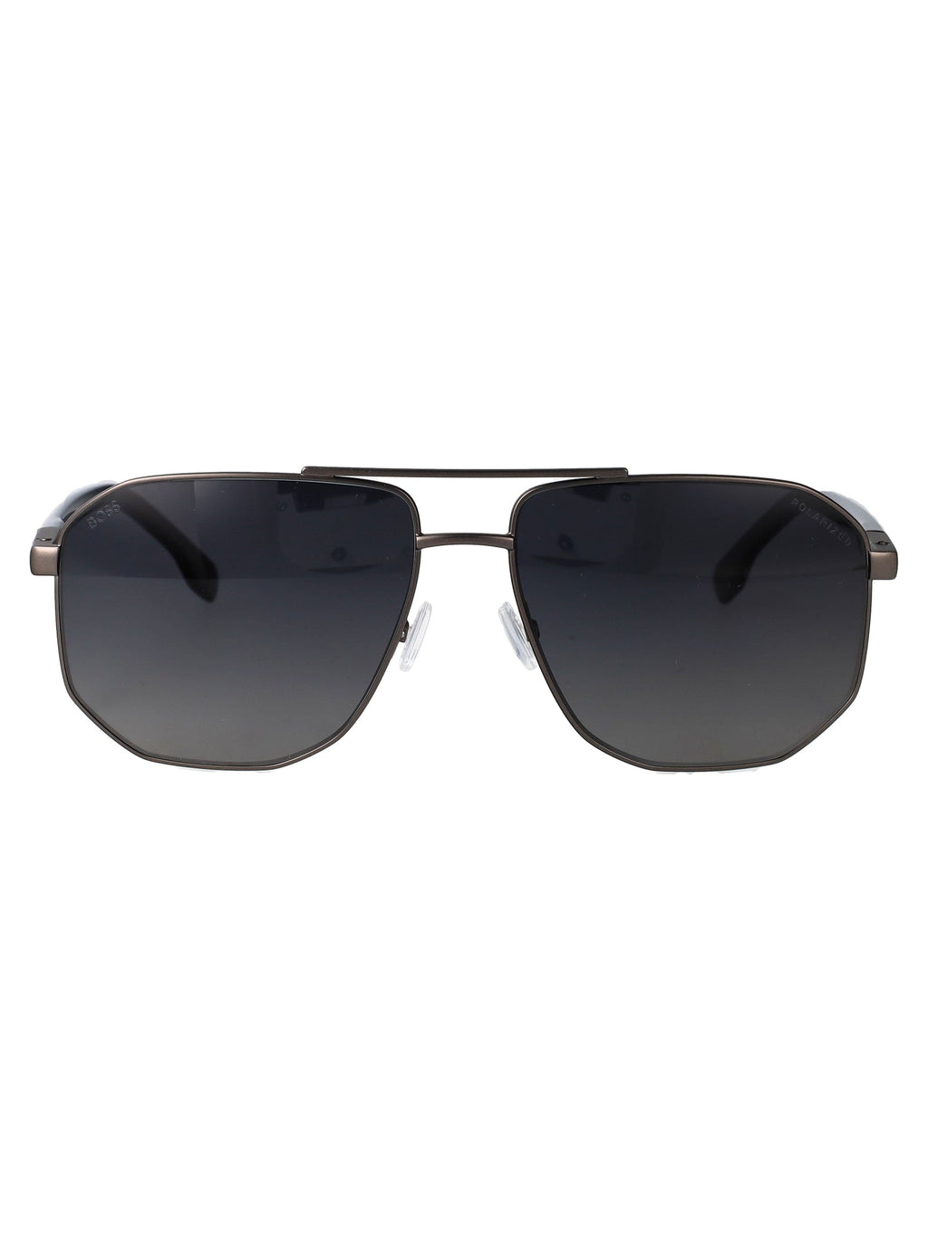 HUGO BOSS Matte Dark Ruthenium Steel Sunglasses for Men | SUNGLASSES | Wiccan Center