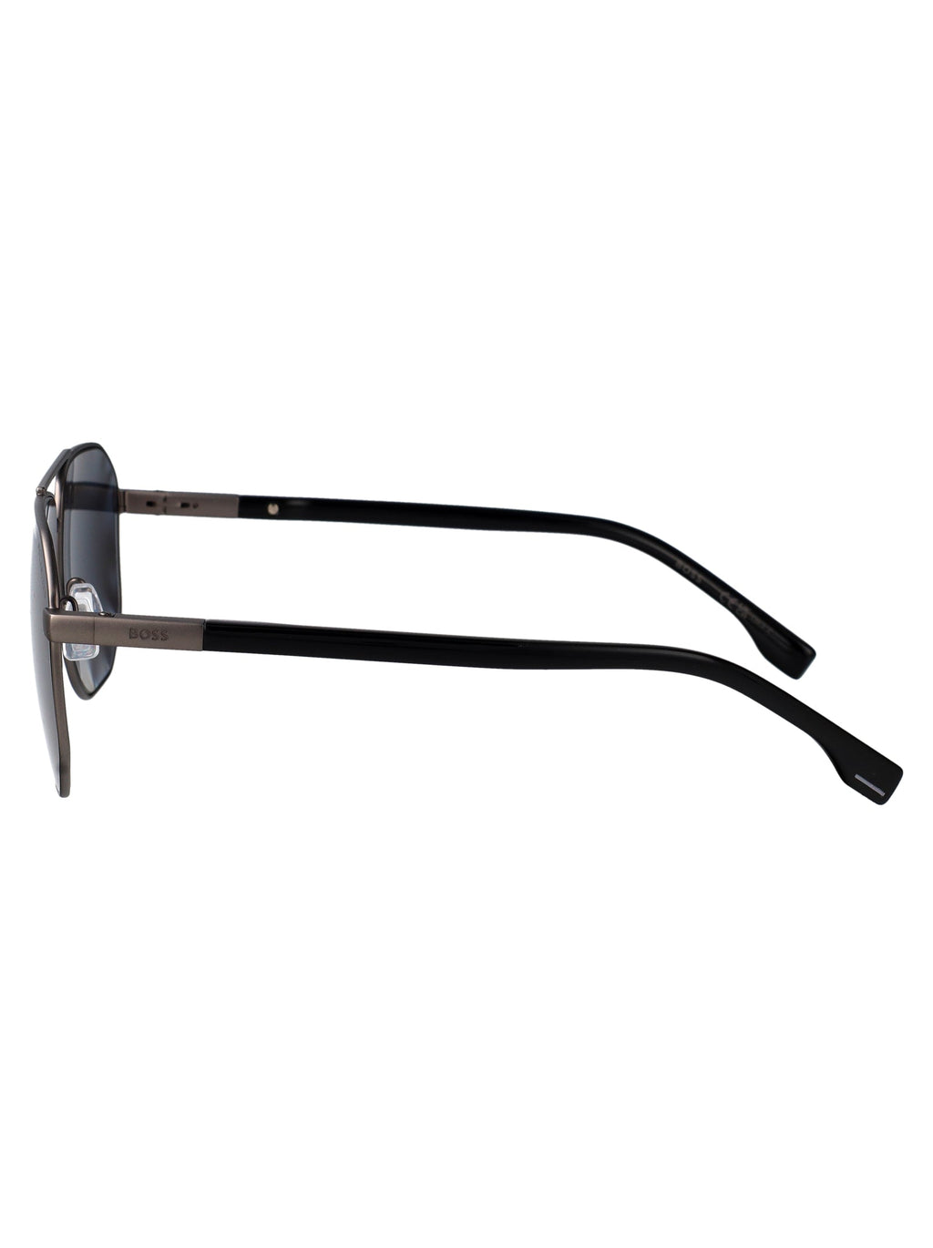 HUGO BOSS Matte Dark Ruthenium Steel Sunglasses for Men | SUNGLASSES | Wiccan Center