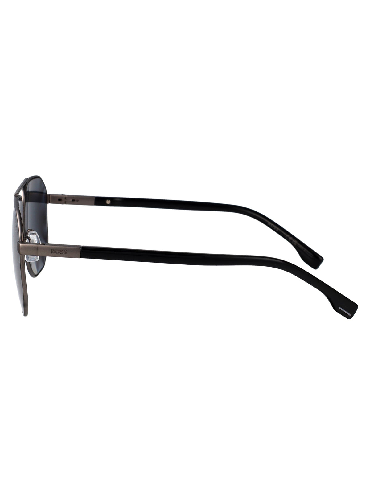 HUGO BOSS Matte Dark Ruthenium Steel Sunglasses for Men | SUNGLASSES | Wiccan Center