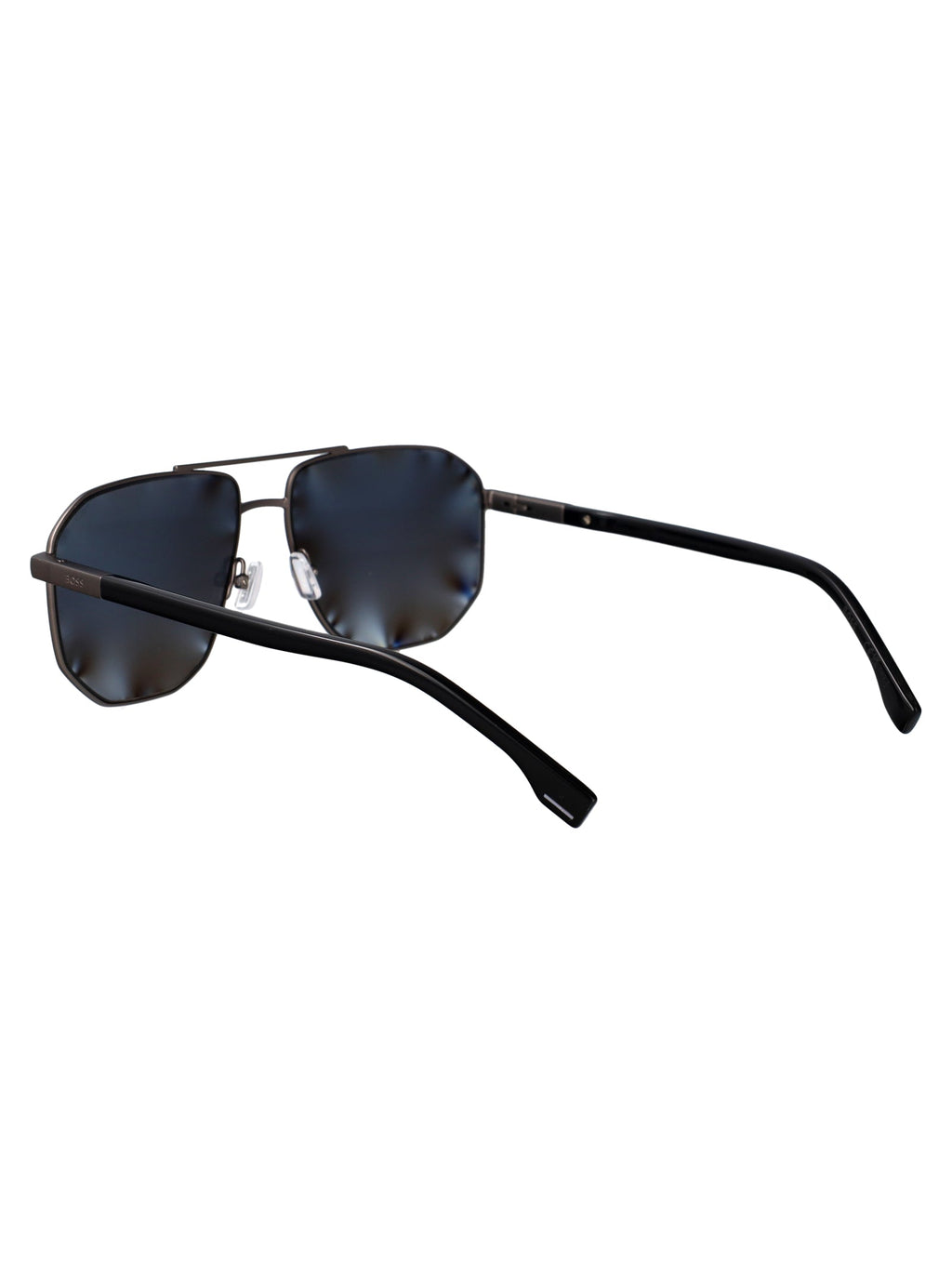HUGO BOSS Matte Dark Ruthenium Steel Sunglasses for Men | SUNGLASSES | Wiccan Center