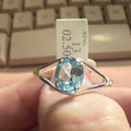 Sterling Silver Blue Topaz “Eye of Clarity” Ring (Size 13) | Rings | Wiccan Center