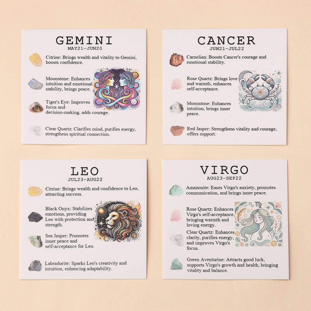 Aries Zodiac Crystal Bracelet & Stone Set | Crystal Stone | Wiccan Center