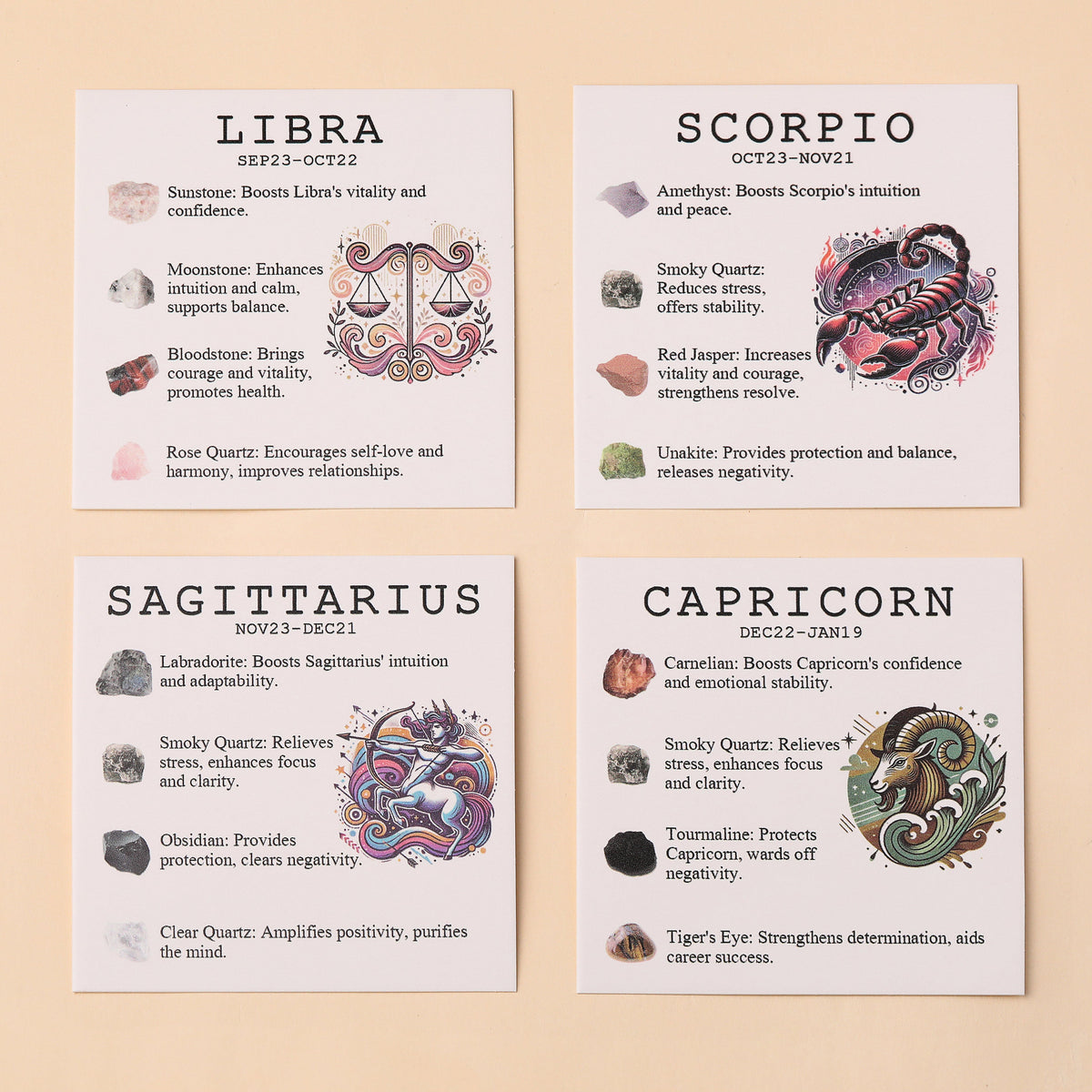 Leo Zodiac Crystal Bracelet & Stone Set | Crystal Stone | Wiccan Center