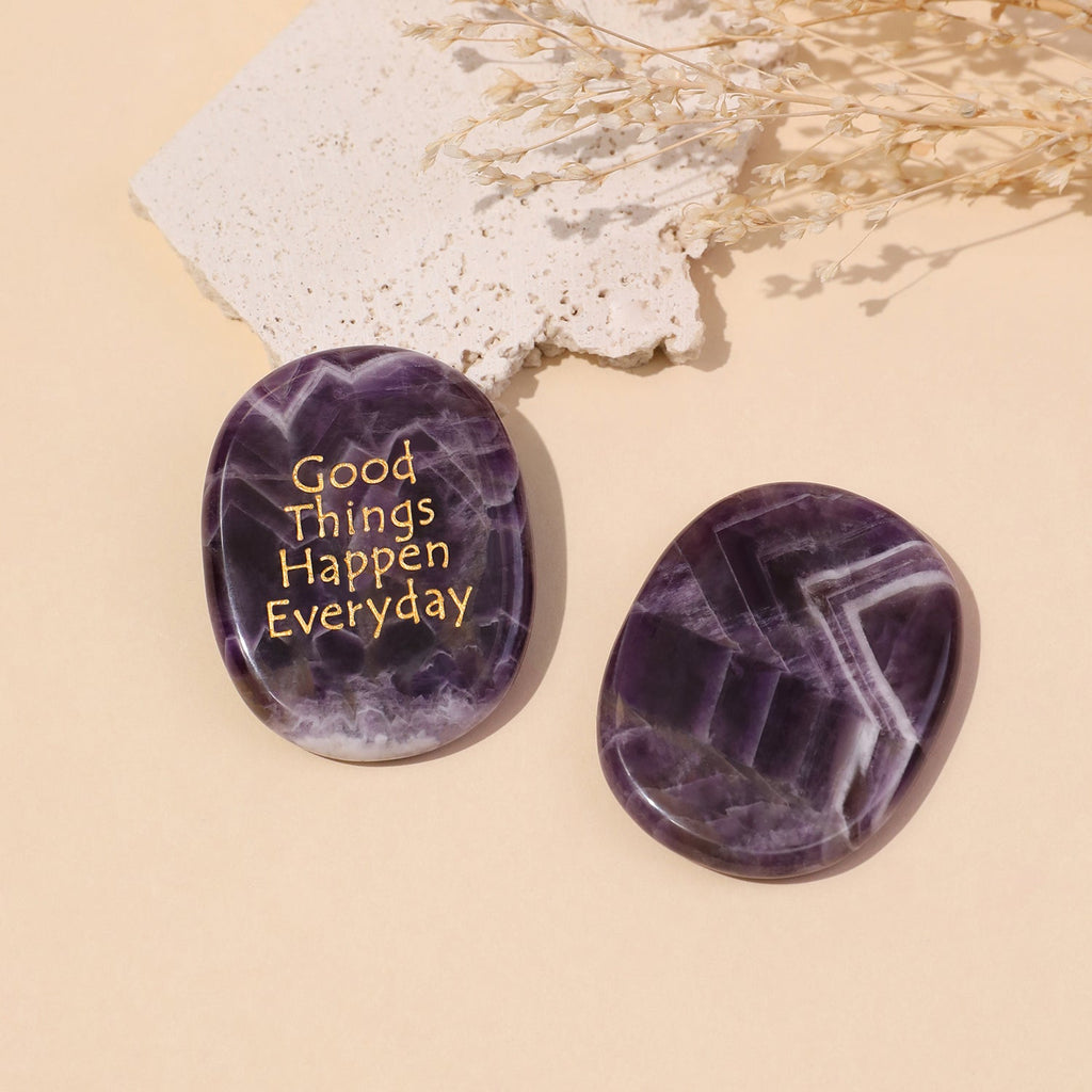 Good Things Happen Everyday Pocket Crystal Stone | Crystal Stone | Wiccan Center