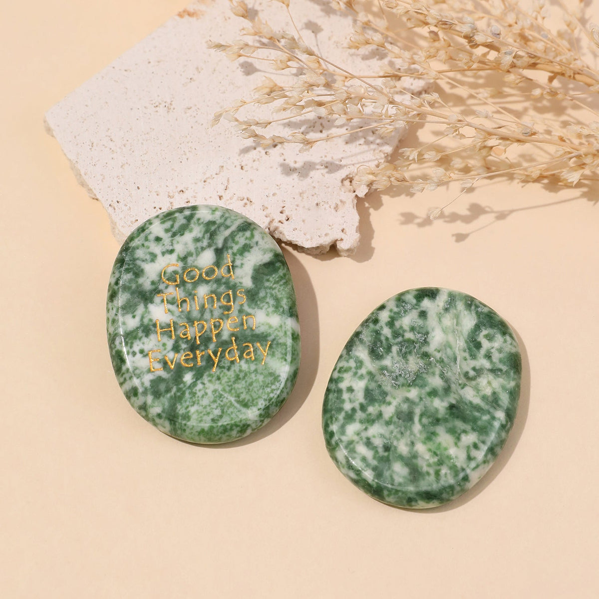 Good Things Happen Everyday Pocket Crystal Stone | Crystal Stone | Wiccan Center