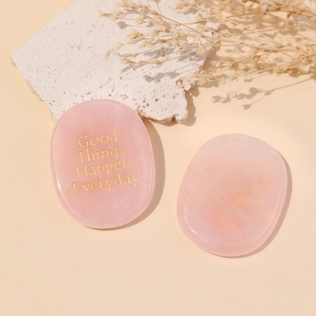 Good Things Happen Everyday Pocket Crystal Stone | Crystal Stone | Wiccan Center