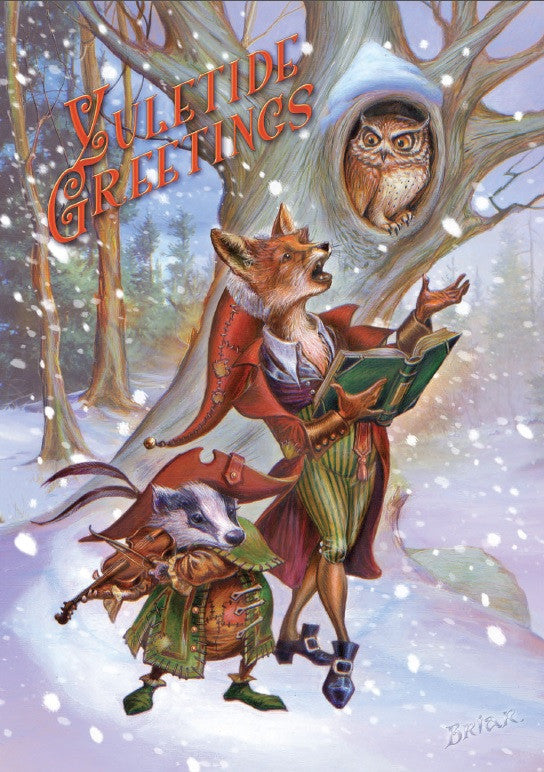 Wildwood Carols Yuletide Greetings Card | Briar Yule Cards | Wiccan Center