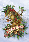 Mr. Hedgely's Yuletide Coat Card | Briar Yule Cards | Wiccan Center