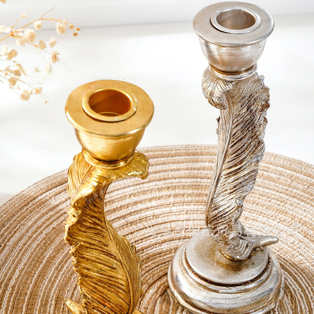 Decorative Feather Candle Holder | | Wiccan Center