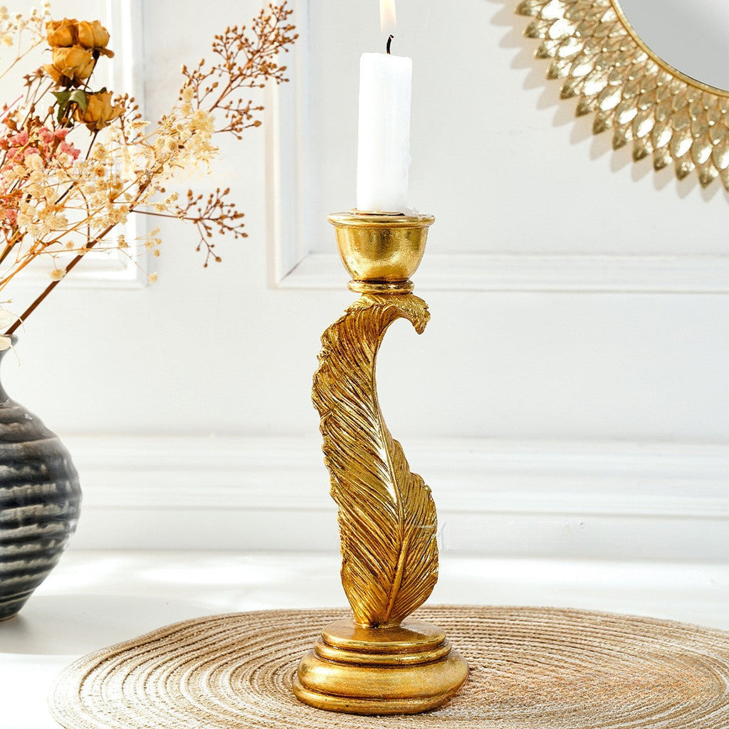 Decorative Feather Candle Holder | | Wiccan Center