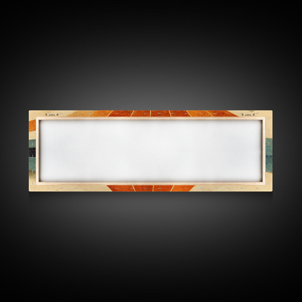 Sunset Art Deco Sunburst Wall Art, Ready To Hang Canvas Print, Panoramic Art, Art Deco Wall Decor, Above Bed, Above Couch, Above Sofa | | Wiccan Center