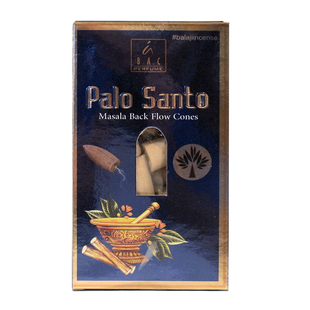 Balaji Palo Santo Masala Backflow Incense Cones | Incense | Wiccan Center