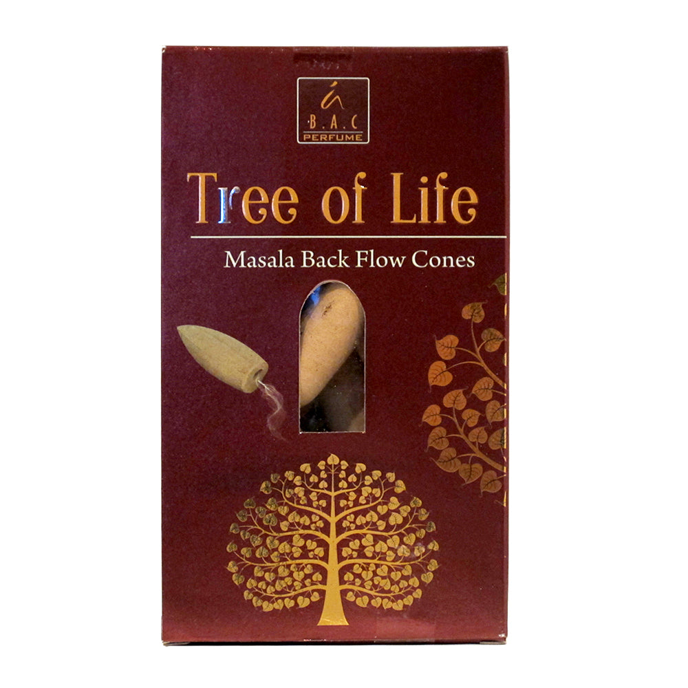 Balaji Tree of Life Masala Backflow Incense Cones | Incense | Wiccan Center