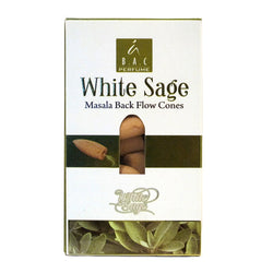 Balaji White Sage Masala Backflow Incense Cones | Incense | Wiccan Center