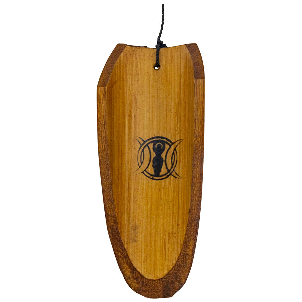 Bamboo Wind Chime - Triple Moon Goddess | Wind Chime | Wiccan Center