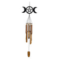 Bamboo Wind Chime - Triple Moon w/Pentacle | Wind Chime | Wiccan Center