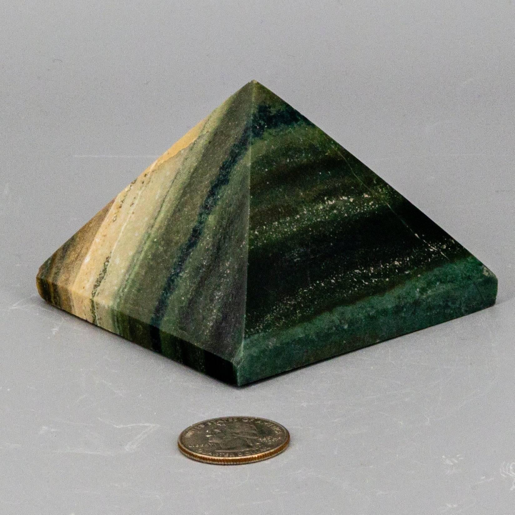Banded Calcite Pyramid